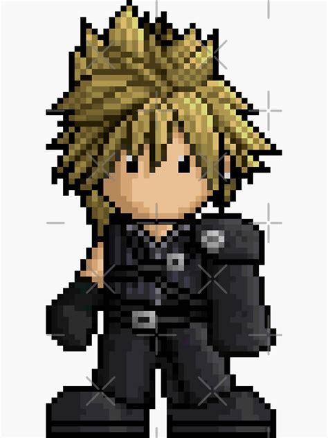 "FF7 Advent Children Cloud Strife" Sticker for Sale by PixelKnight ...