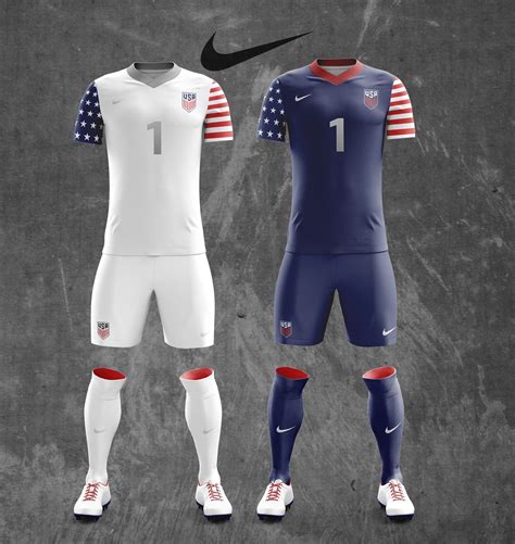 USA Nike Soccer jersey concept design | Sports tshirt designs, Soccer shirts, Sport outfits