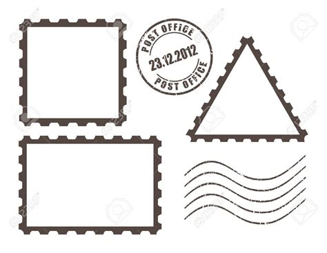 Postcard clipart stamp outline, Postcard stamp outline Transparent FREE for download on ...