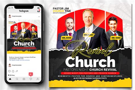 Church Flyer Template Graphic by Leza Sam · Creative Fabrica