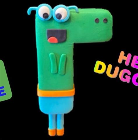 Handmade Cake Topper Decoration HAPPY the CROCODILE from HEY DUGGEE on ...