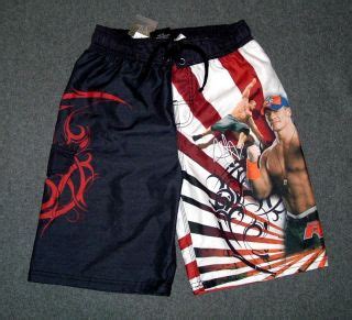 WWE John Cena Swim Trunks Chain Gang Soldier Bathing Suit Boy's Size L ...