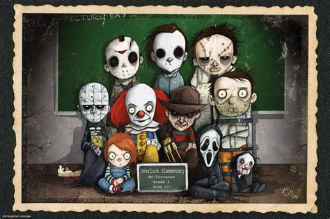 Horror Villains-School Of Horror | Horror movie art, Horror cartoon ...