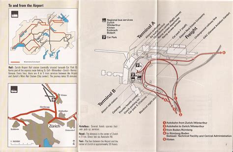 Zurich Airport (ZRH) transportation & terminals layout map… | Flickr