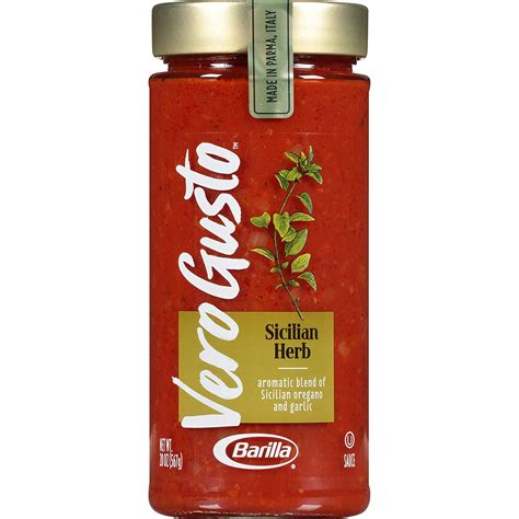 Vero Gusto By Barilla Tomato & Basil Pasta Sauce 3 Pack, 20 Oz Jar ...