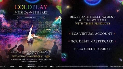 Cara Beli Tiket Konser Coldplay di Jakarta Lewat BCA, Bisa Dipesan ...