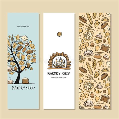 Banners Design, Idea for Bakery Company Stock Vector - Illustration of ...