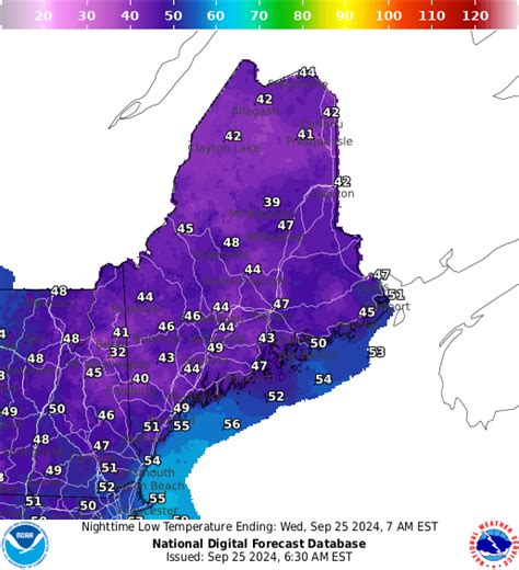 NOAA Graphical Forecast for Maine