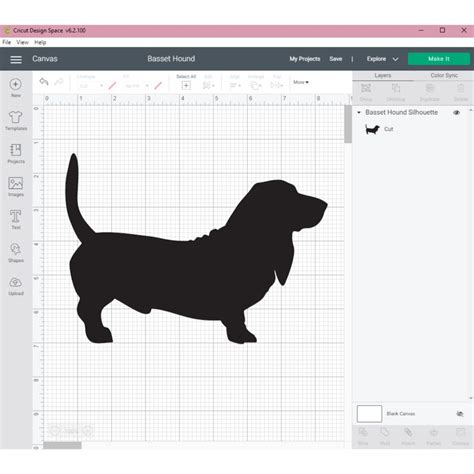 Basset Hound Silhouette SVG Digital Download Cricut Cut - Etsy