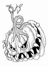 Printable Horror Coloring Pages sketch template