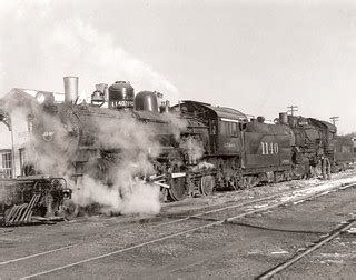 Steam engine at Kirbyville Depot | February 1949 Note the li… | Flickr