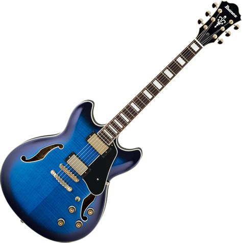 Ibanez Artcore Expressionist AS93 Hollow Body Electric Guitar Blue Sun