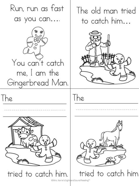 Gingerbread Man Literacy Activities for Kindergarten (EDITABLE ...