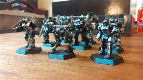 Finished my first set of mini's! : battletech