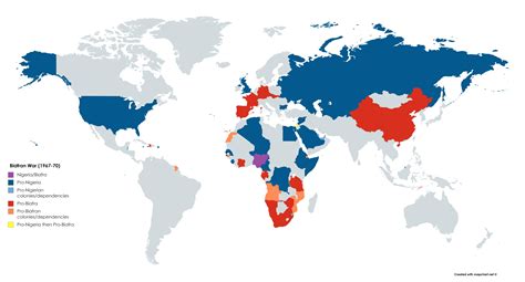 The Two Sides of the Biafran War (1967-70) : r/Maps