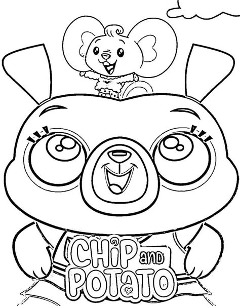 Chip And Potato Coloring Pages Printable - Printable Word Searches