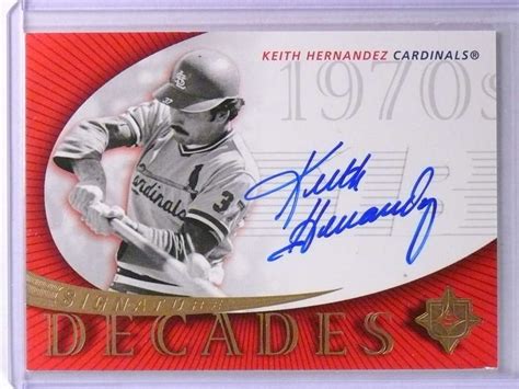 DELETE 22654 2005 Ultimate Signature Decades Keith Hernandez Autograph ...