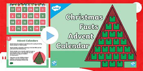 Advent Facts: Christmas Advent Calendar PowerPoint - Twinkl