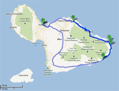 Hana Hawaii Map - Road to Hana | Historic Hana Highway | Map & Tips ...