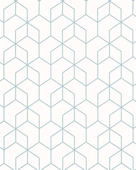 Dimensions 3D Geometric White and Blue Wallpaper HI30 | Wallpaper Sales