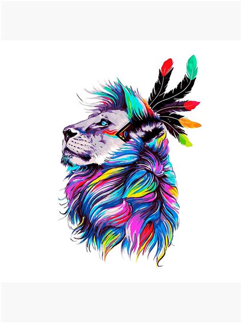 "Rainbow Lion" Canvas Print by alex-lio | Redbubble