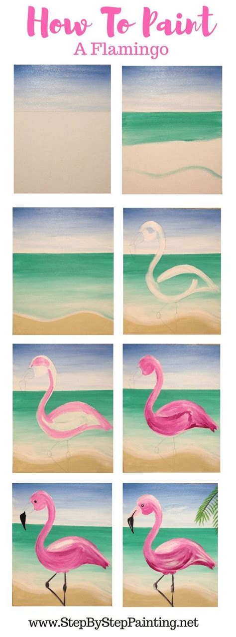 Flamingo Painting - Learn How To Paint A Flamingo Step By Step ...