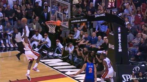 Dwyane Wade LeBron James dunk party vs New York Knicks (complete ...