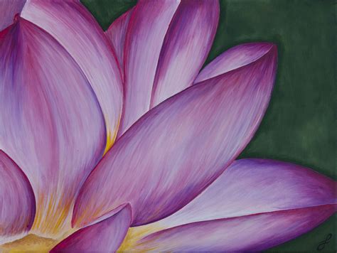 Pin by Lucy V on My Painting | Flower painting, Lotus flower painting, Acrylic painting flowers