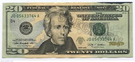 20 Dollars 2009 (d), 2009 Series - United States of America - Banknote ...