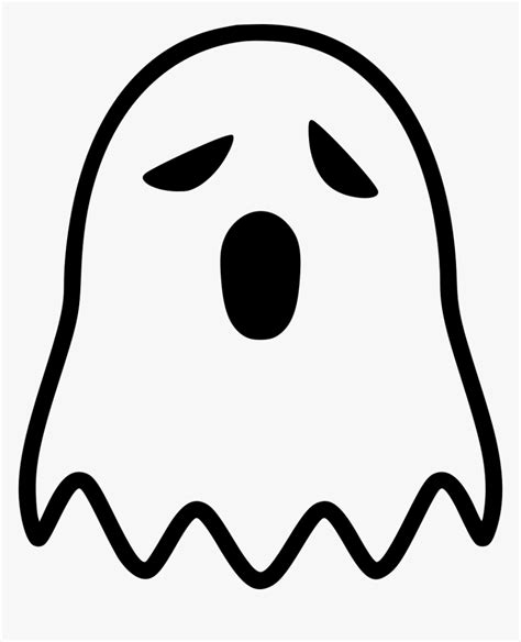 Easy Ghost To Draw, HD Png Download - kindpng