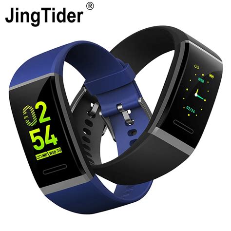 Heart Rate Monitor Bluetooth V11 Smart Wristband Blood Pressure 0.96" Color Screen Pedometer ...