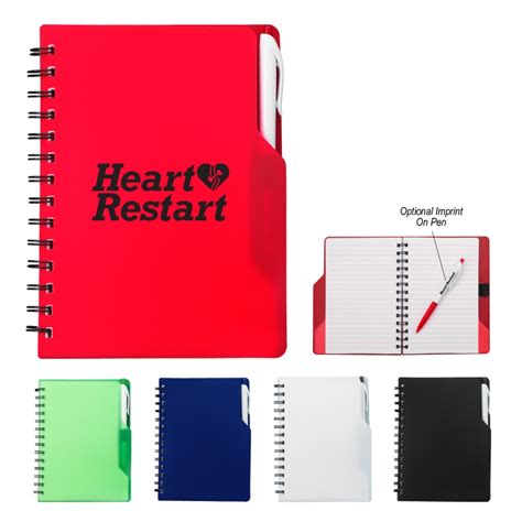 Customized Spiral Notebook With Pen - Notebooks