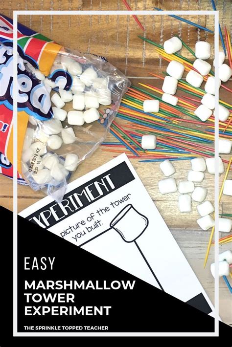 Marshmallow Tower Challenge With Toothpicks