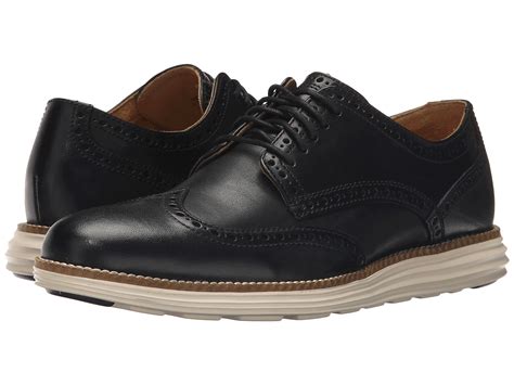 Cole haan Original Grand Wingtip in Black for Men | Lyst