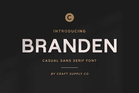 Branden - Casual Sans Serif Font | Sans Serif Fonts ~ Creative Market