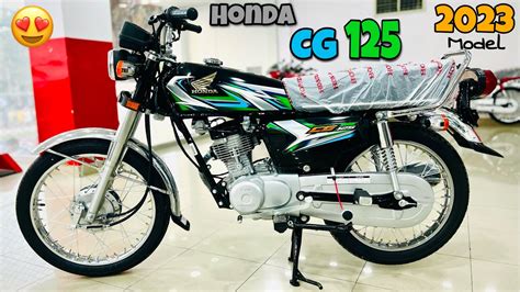 Honda CG 125 2023 Model Black Colour 🔥 | Big Change in new 2023 Model ...