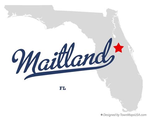 Map of Maitland, FL, Florida