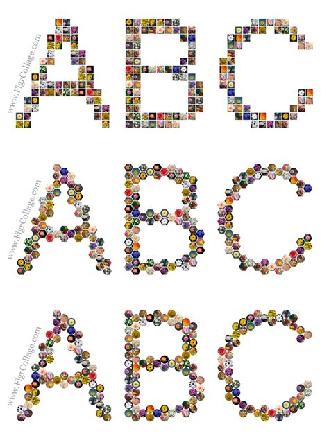 Make a Letter, Alphabet, or Text Photo Collage in 60 Seconds | FigrCollage