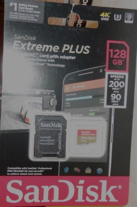 SanDisk Extreme PLUS 128GB microSD | eBay