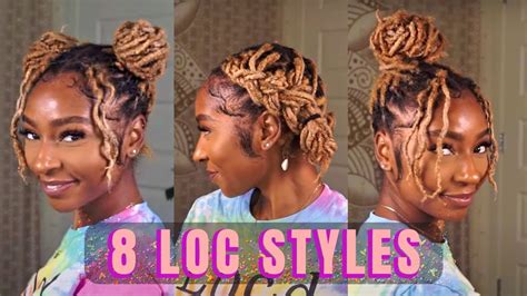 8 Quick & Easy Loc Styles for Short & Medium Length | Fine Hair & Thick Hair Friendly ...