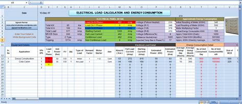 Electrical Load and Energy Consumption Calculator - Eloquens