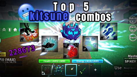 Top 5 Kitsune Combos Showcase!🥶 - Blox Fruit🍎 - YouTube