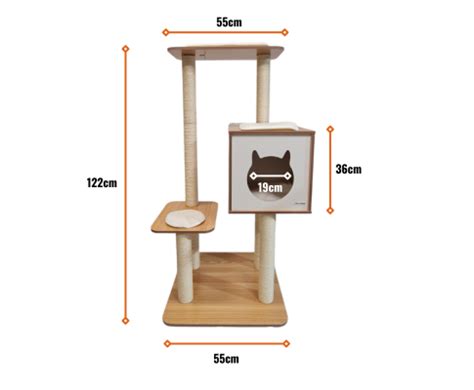 Affordable Sale Online 122cm Premium Wooden Laminate Sisal Cat ...