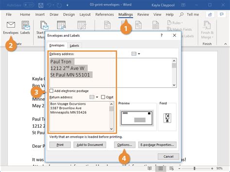 How to print an envelope in word for mac - discoveryluli