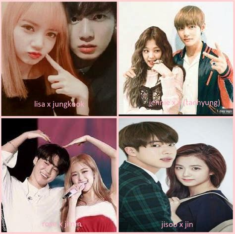 Bts And Blackpink Couples Collage by ArwenTheCuteWolfGirl on DeviantArt