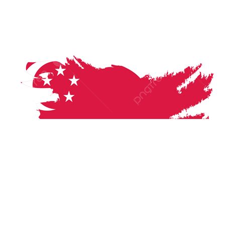 Singapore National Flag Illustration With Transparent Background Vector, Singapore Flag Image ...