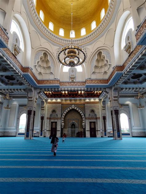 Sendayan, Malaysia- December 15, 2019: View Of Hallway At Sri Sendayan Mosque, This Mosque Is ...