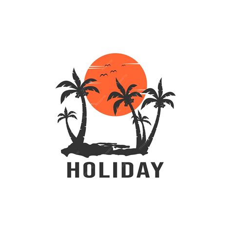 Premium Vector | Unique holiday logo design