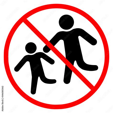 Warning keep out of reach from children vector icon isolated on white background Stock Vector ...