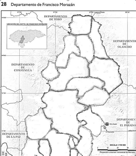 mapa mudo francisco morazan